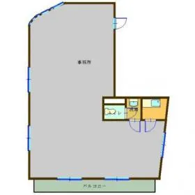ハネサム八王子ビルの基準階図面