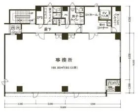 マストライフ南青山ビルの基準階図面