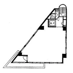 福山ビルの基準階図面