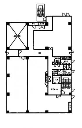エレル千葉中央ビルの基準階図面
