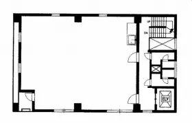 五反田第2花谷ビルの基準階図面