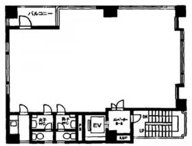 VORT水道橋Ⅱ(旧スカイワード)ビルの基準階図面