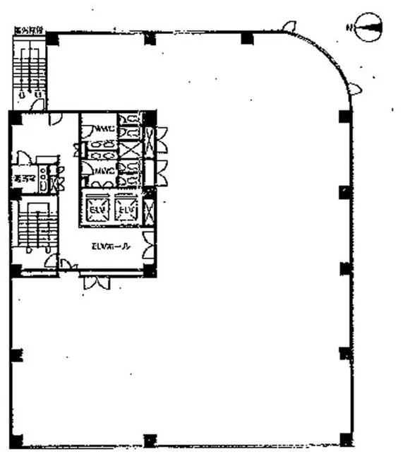 KDX西五反田ビルの基準階図面
