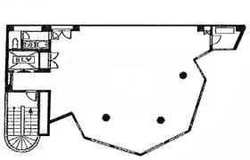 ベル恵比寿ビルの基準階図面