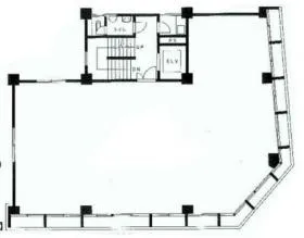 フサカビルの基準階図面