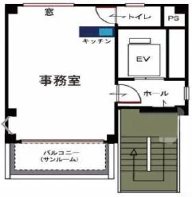 神田新洋ビルの基準階図面