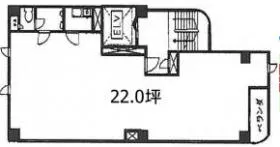 亀田ビルの基準階図面