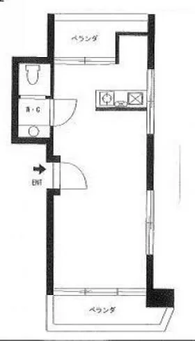平沢第一ビルの基準階図面