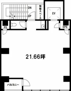 銀座京屋ビルの基準階図面