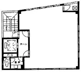 京橋第3長岡ビルの基準階図面