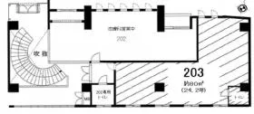 ドリームネオポリス鶴見Ⅱビルの基準階図面