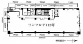 難波日興ビルの基準階図面