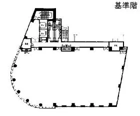 青山安田ビルの基準階図面