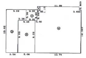 モリガキ枚方ビルの基準階図面