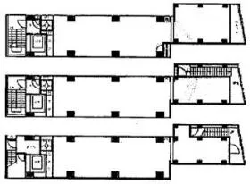 JLBグランエクリュ四ツ谷ビルの基準階図面