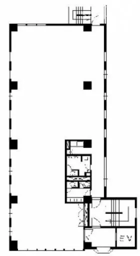 西五軒町ビルの基準階図面