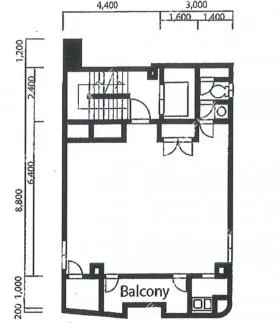 ゴールド赤坂ビルの基準階図面