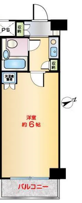 グローリア初穂桜台2ビルの基準階図面