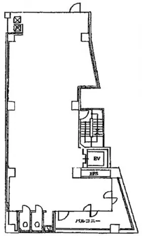 小原サンデンビルの基準階図面