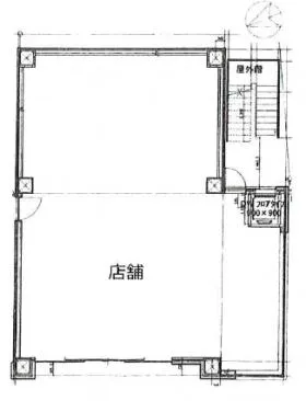 立花第2国際ビル(ホテルサンルート浅草)の基準階図面