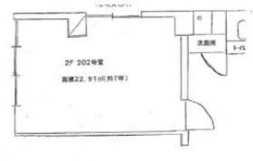 鈴木ビルの基準階図面