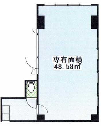 エステ北上野 2F 14.69坪（48.56m<sup>2</sup>） 図面