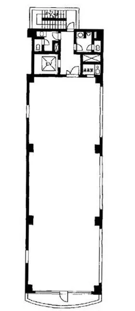 神田平成ビルの基準階図面