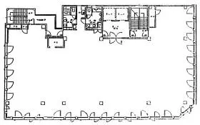 偕楽新末広ビルの基準階図面