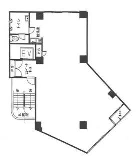 新宿葵ビルの基準階図面
