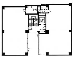 名倉堂ビルの基準階図面