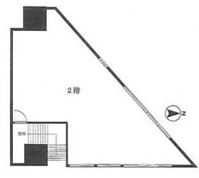 神田駅前高架下ビルの基準階図面