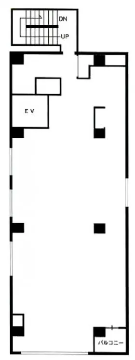 八大浜松町ビルの基準階図面