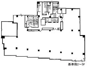 芝大門センタービルの基準階図面