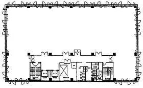 港南パークビルの基準階図面