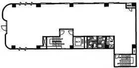 COSMY-1ビルの基準階図面