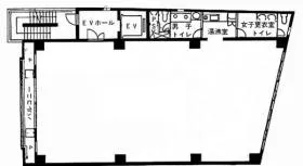 亀戸メディカルビルの基準階図面