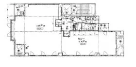 パシフィックコート博多ビルの基準階図面
