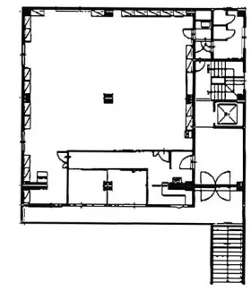 理工図書ビルの基準階図面