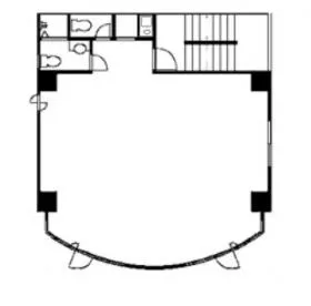 南麻布ビルの基準階図面