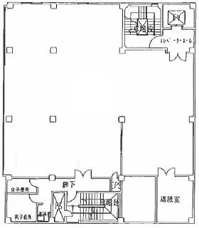 銀座2丁目松竹ビルANNEX(旧恒産第1)の基準階図面