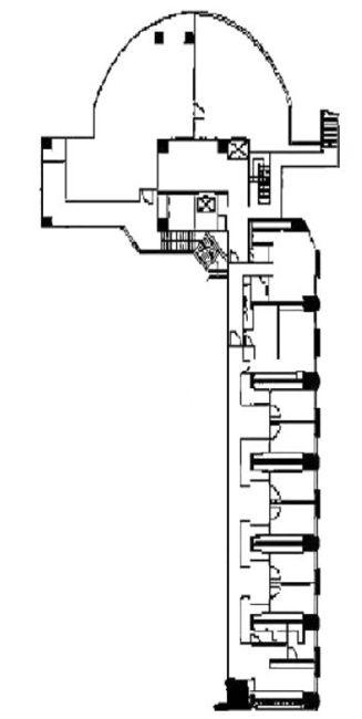 ホテルプリンセスガーデンビル 2F 119.49坪（395.00m<sup>2</sup>）：基準階図面