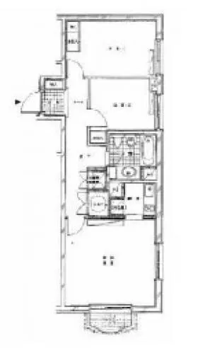 東高神宮前PAIRCITYビルの基準階図面