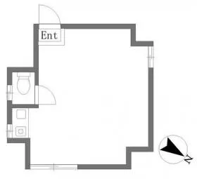 ハレケア品川ビルの基準階図面