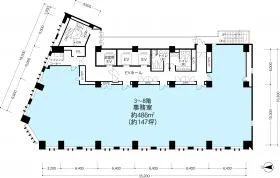 KDX宇都宮ビルの基準階図面