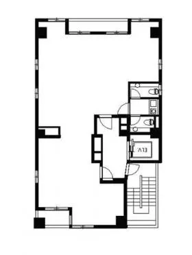 Oak6ビルの基準階図面