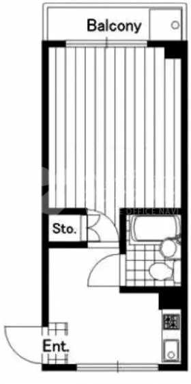 ルミエール高輪ビルの基準階図面