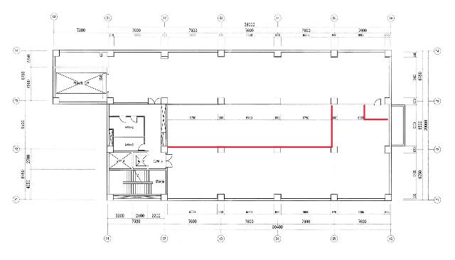 東神ビルディング別館 3F 221坪（730.57m<sup>2</sup>）：基準階図面