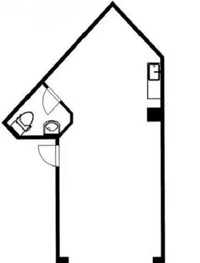 赤坂イーデンビルの基準階図面