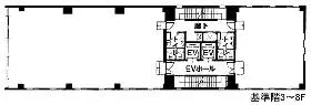6東洋海事ビルの基準階図面