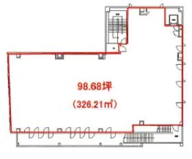 Daiwa代官山(旧:スクエア代官山)ビルの基準階図面